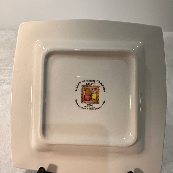 Rare Replacement Decorative Italian Ceramics Company Fruit Square Made in Italy - Picture 3 of 7